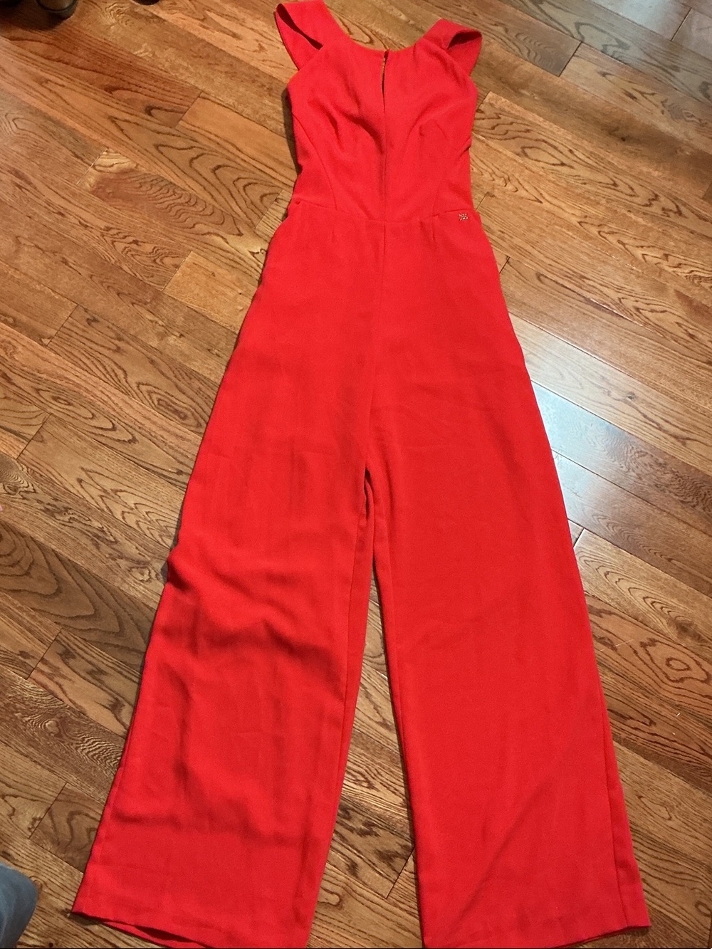Pedro del Hierro Sleeveless Red Wide-Leg Jumpsuit